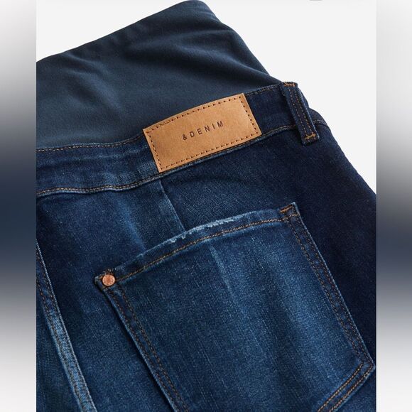 H&M MAMA DENIM SHORTS Size M - Picture 2 of 8